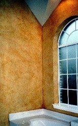 2 color faux finish over texture