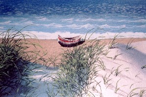 10' X 20' wall and full ceiling seascape mural