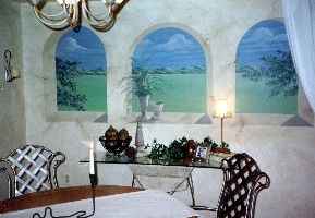 10' X 10' windows with a view mural